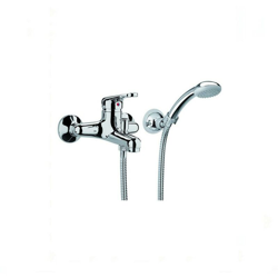 Monocomando vasca esterno + flex 1,5 mt e doccetta cromo serie pegaso Paffoni en oferta