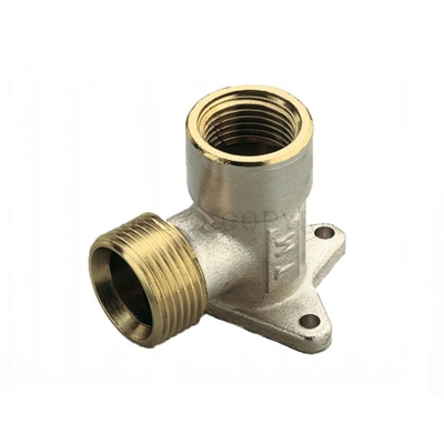 Raccordo curvo femmina flangiato 1/2" - 3/4" x 18 rame, pex e multistrato TIEMME