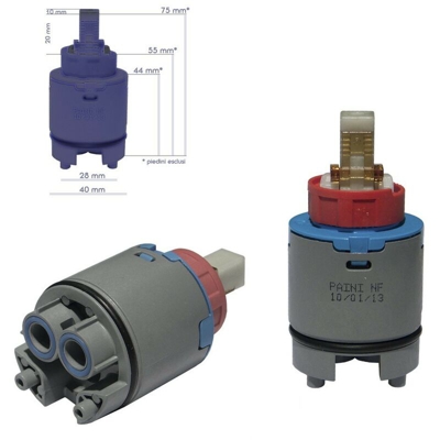 Cartuccia di ricambio per rubinetto 40mm Paini 53CC956G40D2S