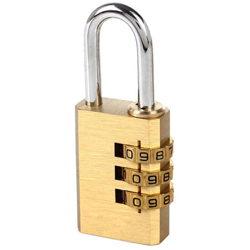 LEDLUX AB614615 Lucchetto A Combinazione A 3 Cifre Altezza Anello 20mm Per Valigia Zaino Armadietto Casetta en oferta