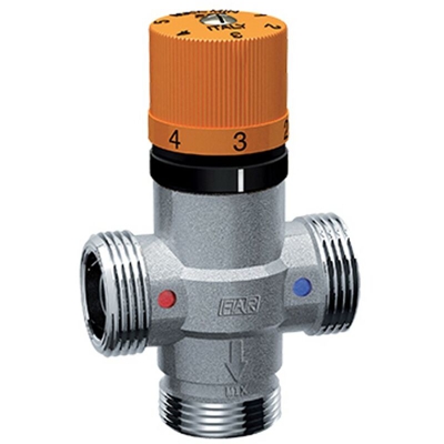 miscelatore termostatico 1" maschio solarfar 3954 1 FAR