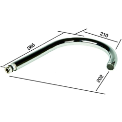 Canna ricambio tonda 31cm per gruppo lavello serie kappa eurorama características