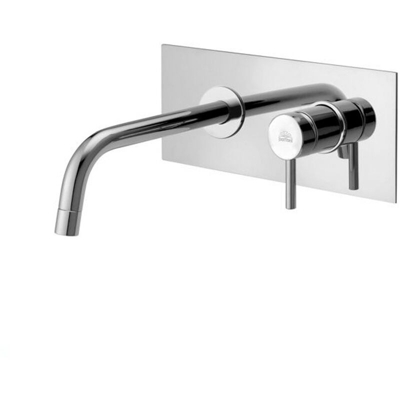 Miscelatore lavabo con piastra a incasso 2 fori cromato serie stick Paffoni