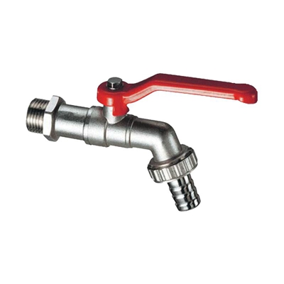 Rubinetto valvola a sfera da ½” con leva rossa giardino portagomma per fontana