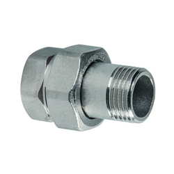 Raccordo 3 pezzi curvo maschio/femmina 3/4" ottone cromato ICMA características