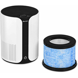 Purificatore Aria 150 m?/h per Casa Ufficio, 4 Modalità di Purificazione, Eliminare Fumo, Pet Dander, Polline, Polvere, Bianco e Nero, 28x21x21 cm precio