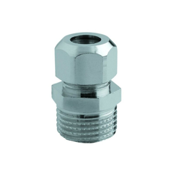 Raccordo diritto cromato maschio 1/2" x 3/8" diam. 10 mm rinaldi e pettinaroli en oferta