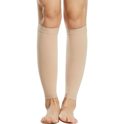 1 paio di calze a compressione uomo donna 20-30 mmHg calze a compressione maniche a compressione per gonfiore delle vene varicose,modello: XXXL Beige