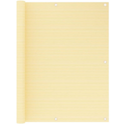 vidaXL Paravento da Balcone Beige 120x500 cm in HDPE - Beige en oferta