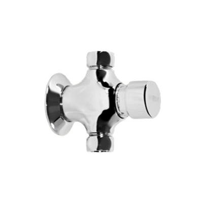 Rubinetto temporizzato per doccia in ottone cromato CW617N nofer 07690.N