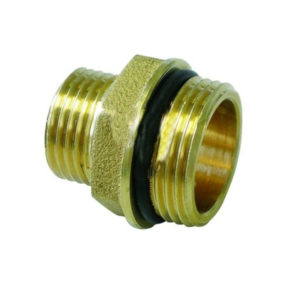 Niples dritto maschio 3/4" x 1/2" con o'ring per collettori TIEMME