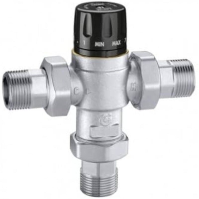 Miscelatore termostatico regolabile con manopola Caleffi 5219 | 1/2" 35-65°C