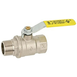 Valvola a sfera per gas passaggio totale da 3/4" maschio/femmina BUGATTI en oferta