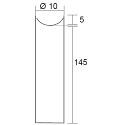 Palo Impregnato Ø 10 Lunghezza cm.150 en oferta