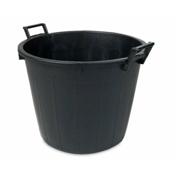 Mastello in plastica a due manici senza fori per mosto del vino e agricoltura nero -65 litri características