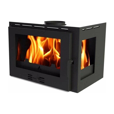 Inserto per Camino a Legna F.lli Lerda L-90 Angolare 18 Kw