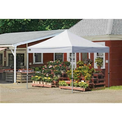 Gazebo Richiudibile con Copertura Bianca