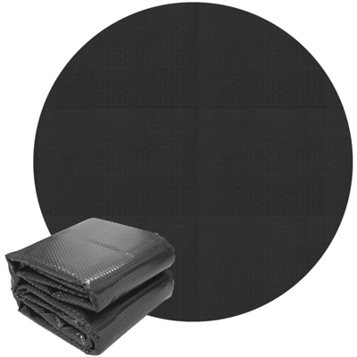 Telo riscaldamento solare per piscina da Ø 5 m copertura termica nera 140 µm