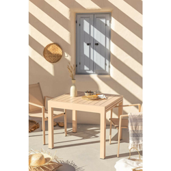 SKLUM Tavolo Estendibile per Esterni (90cm - 90x180cm) Starmi Rosa a Mandorla Alluminio en oferta