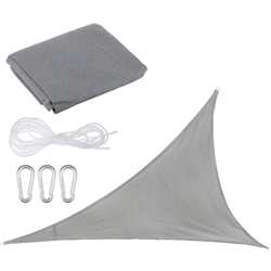 Tende a vela 3,6x3,6x3,6m Tenda grigia triangolare precio