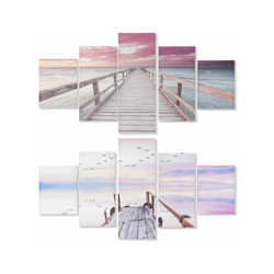 Quadro Spiaggia Pino Tela (2 pcs) - Dkd Home Decor características