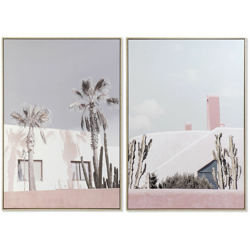 Quadro Legno polistirene Tela Casa (2 pcs) (82 x 4.5 x 122 cm) - Dkd Home Decor precio