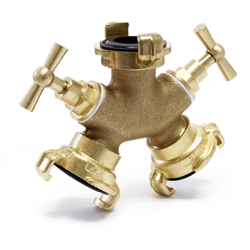 Distributore a Y 2x 26.44 mm (3/4') con valvole di chiusura impugnatura a T Deviatore características