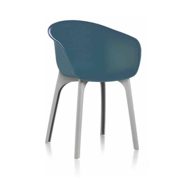 Coppia di Poltroncine Diva By Flow Colore Verde Acqua/Grigio