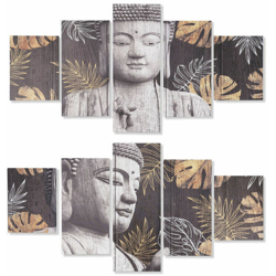 Quadro Pino Tela Buda (2 pcs) - Dkd Home Decor precio