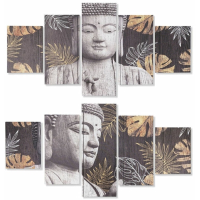 Quadro Pino Tela Buda (2 pcs) - Dkd Home Decor