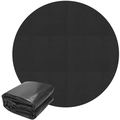 Telo riscaldamento solare per piscina da Ø 3 m copertura termica nera 140 µm