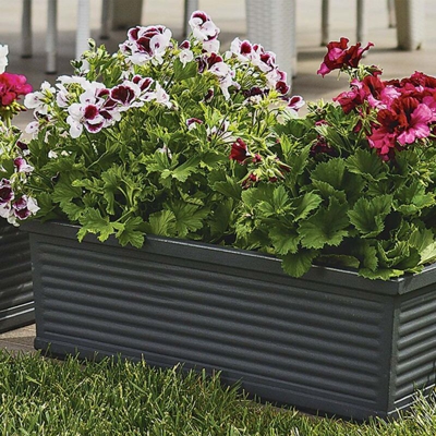 Balconiera millerighe 60 cm Rome Antracite - Monacis