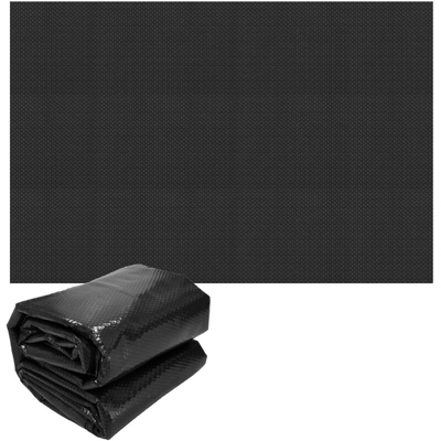 Telo riscaldamento solare per piscina da 3 x 2 m copertura termica nero 400mµ
