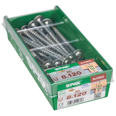 Spax vite acciaio HI.Force 120 x 8 mm - 20 pezzi