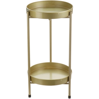 Mensole per piante in ferro 2 livelli Stand Holder Flowerpot Flowerpot 50cm