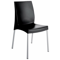 Sedia bar cucina in polipropilene gambe acciaio impilabile leggera BOULEVARD Grand Soleil - Antracite características