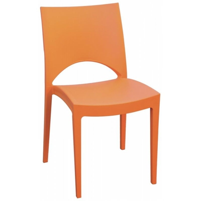Sedie PARIS Grand Soleil per Cucina Casa Bar Polipropilene Impilabile - Arancio