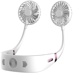 Ventilatore portatile a mani libere Mini ventilatore USB ricaricabile Ventilatore personale ad aria con 3 velocit Regolazione a 360° per viaggi in características