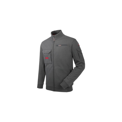Felpa da lavoro fullzip Dynamic antracite Würth MODYF, Taglia 4XL - antracite