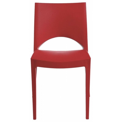 Sedie PARIS Grand Soleil per Cucina Casa Bar Polipropilene Impilabile - Rosso