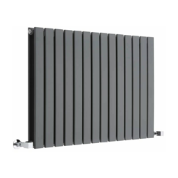 Hudson Reed Delta Radiatore Termoarredo di Design Orizzontale Moderno - Termosifone con Finitura In Antracite - Pannelli Piatti - 635 x 980mm - 1338 precio