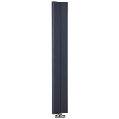 Hudson Reed Aloa Radiatore Termoarredo Verticale di Design - Termosifone in Alluminio con Finitura Antracite - 579W - 1600 x 245mm - Riscaldamento ad
