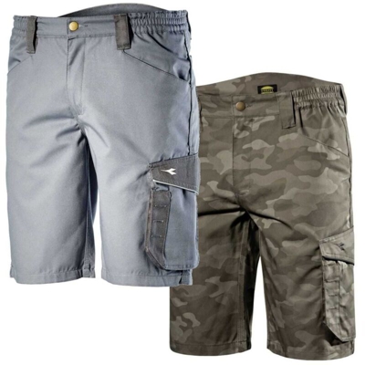 Pantaloncini da lavoro Diadora Bermuda Poly-Grigio-m - Grigio - - Grigio