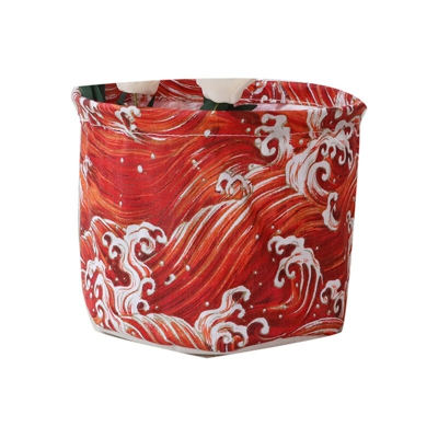 Secchio portaoggetti in stoffa adorabile resistente all'acqua Cesto portaoggetti pieghevole per trucco piccolo Organizer da tavolo,tipo 7