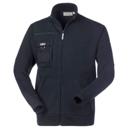 Rossini Quebec felpa fullzip con taschino e porta badge, blu, taglia XL en oferta