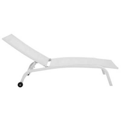 Lettino DKD Home Decor Con ruote PVC Alluminio (187,5 x 64 x 97 cm)