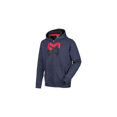 Felpa con cappuccio e zip Logo navy Würth MODYF, Taglia M - navy