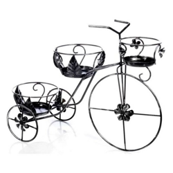 PORTA VASO FERRO BATTUTO BICICLETTA GRANDE D.21 e D.16 en oferta