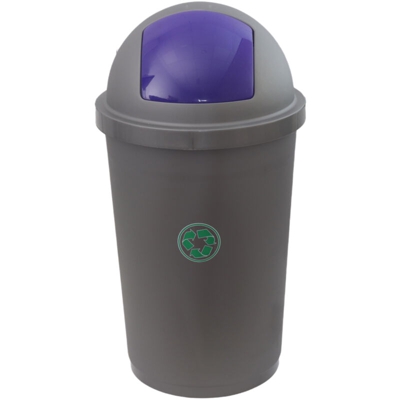 Bidone Push Bin 70Lt Blu