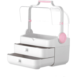 DS-SL1209 Organizzatore di trucco Gioielli cosmetici Scatola di immagazzinaggio di trucco Contenitore Cassetto di trucco Cofanetto da tavolo Custodia precio